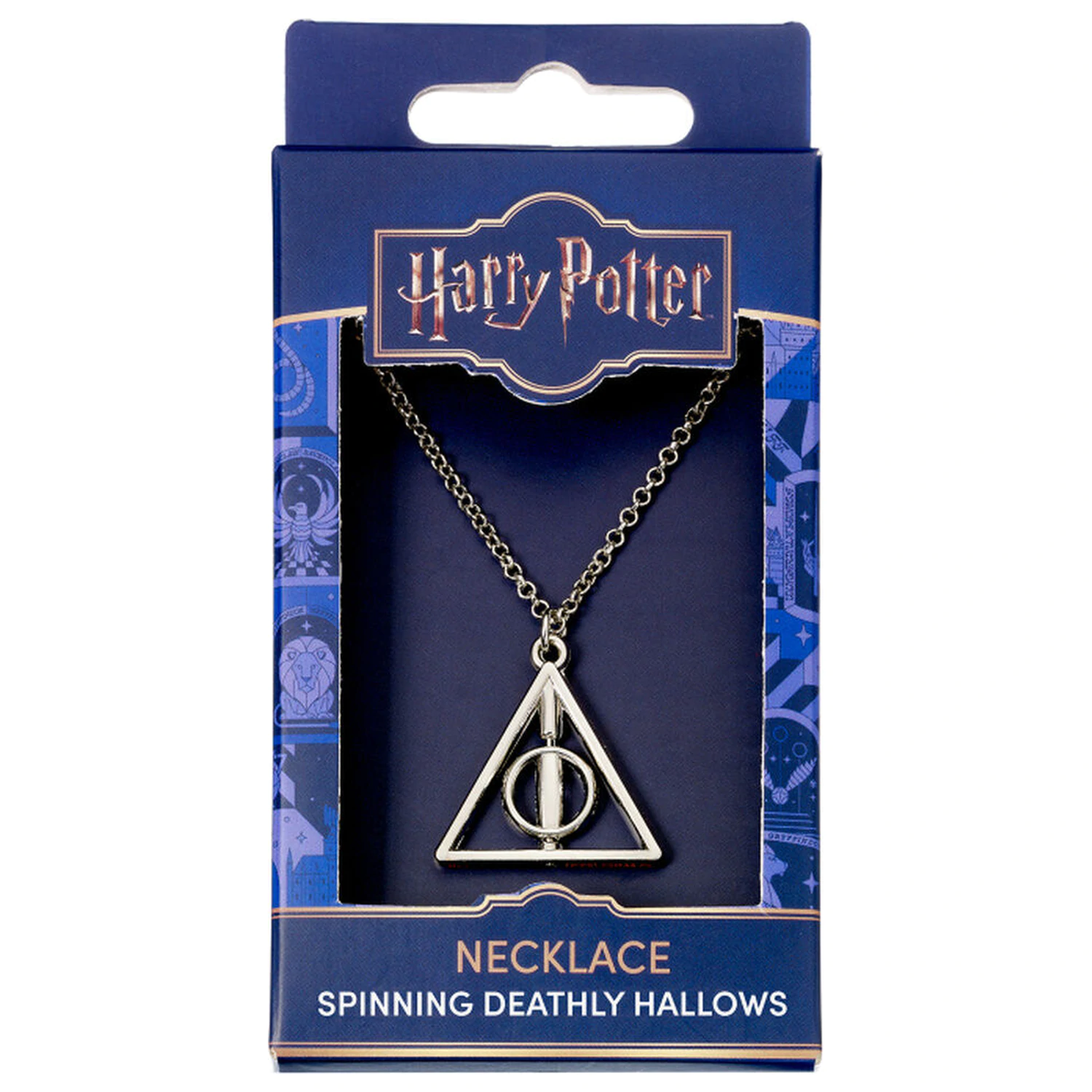 Harry Potter Deathly Hallows drehende Halskette Produktfoto