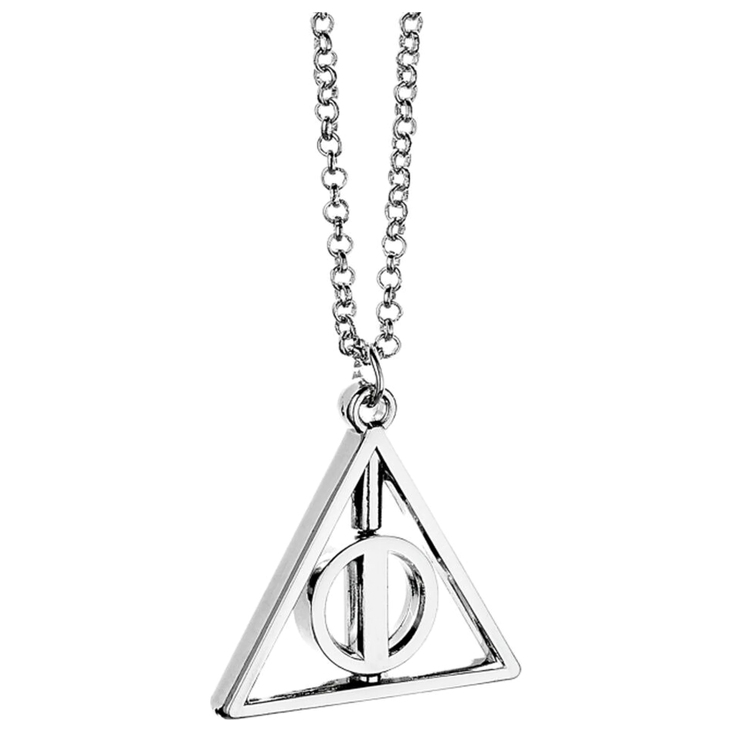 Harry Potter Deathly Hallows drehende Halskette Produktfoto