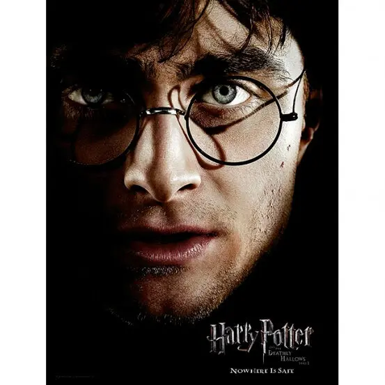 Harry Potter Harry Face Glas Poster Produktfoto