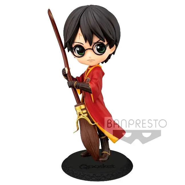 Harry Potter Q Posket Mini Figur Harry Potter Quidditch Style Version A 14 cm Produktfoto