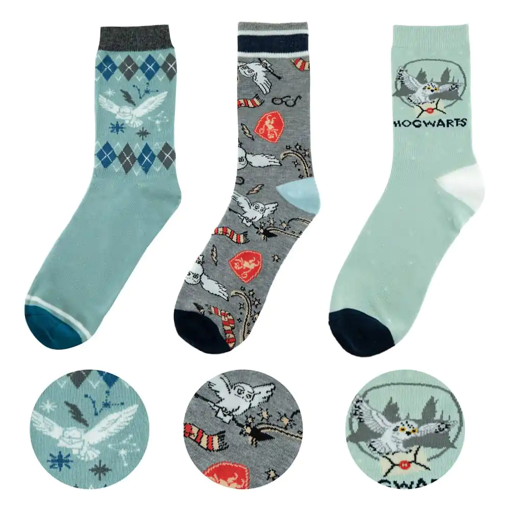 Harry Potter Socken 3er-Pack Hedwig termékfotó