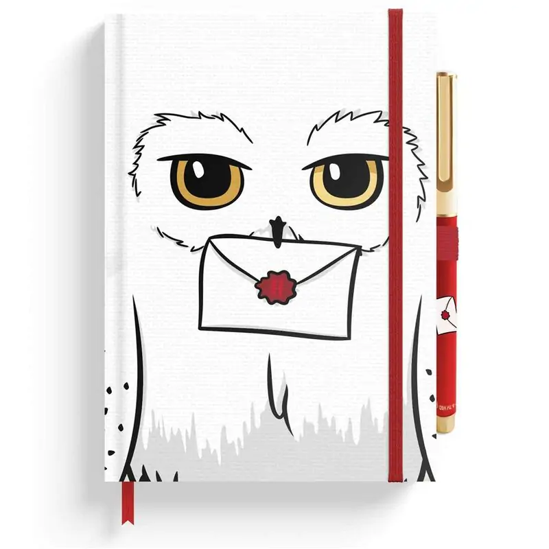 Harry Potter Hedwig A5 Notizbuch und Stift Produktfoto