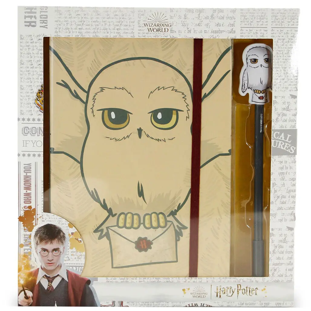 Harry Potter Notizbuch mit Kugelschreiber Geschenk-Set Letter termékfotó