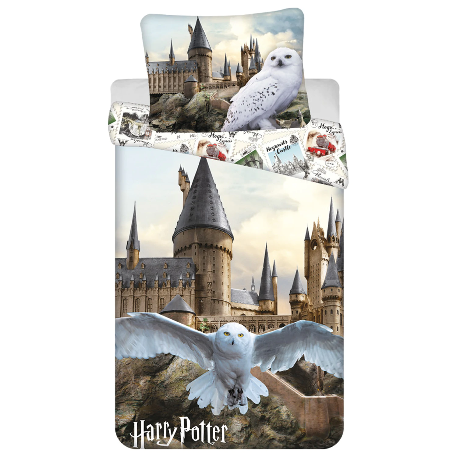 Harry Potter Hedwig Fly Bettbezug Set Produktfoto