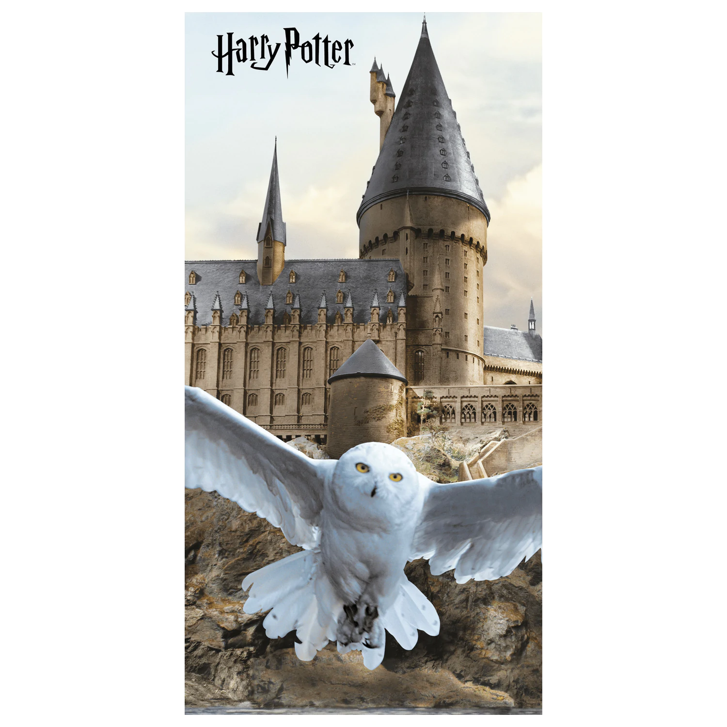 Harry Potter Hedwig Fly Handtuch 70x140cm Produktfoto