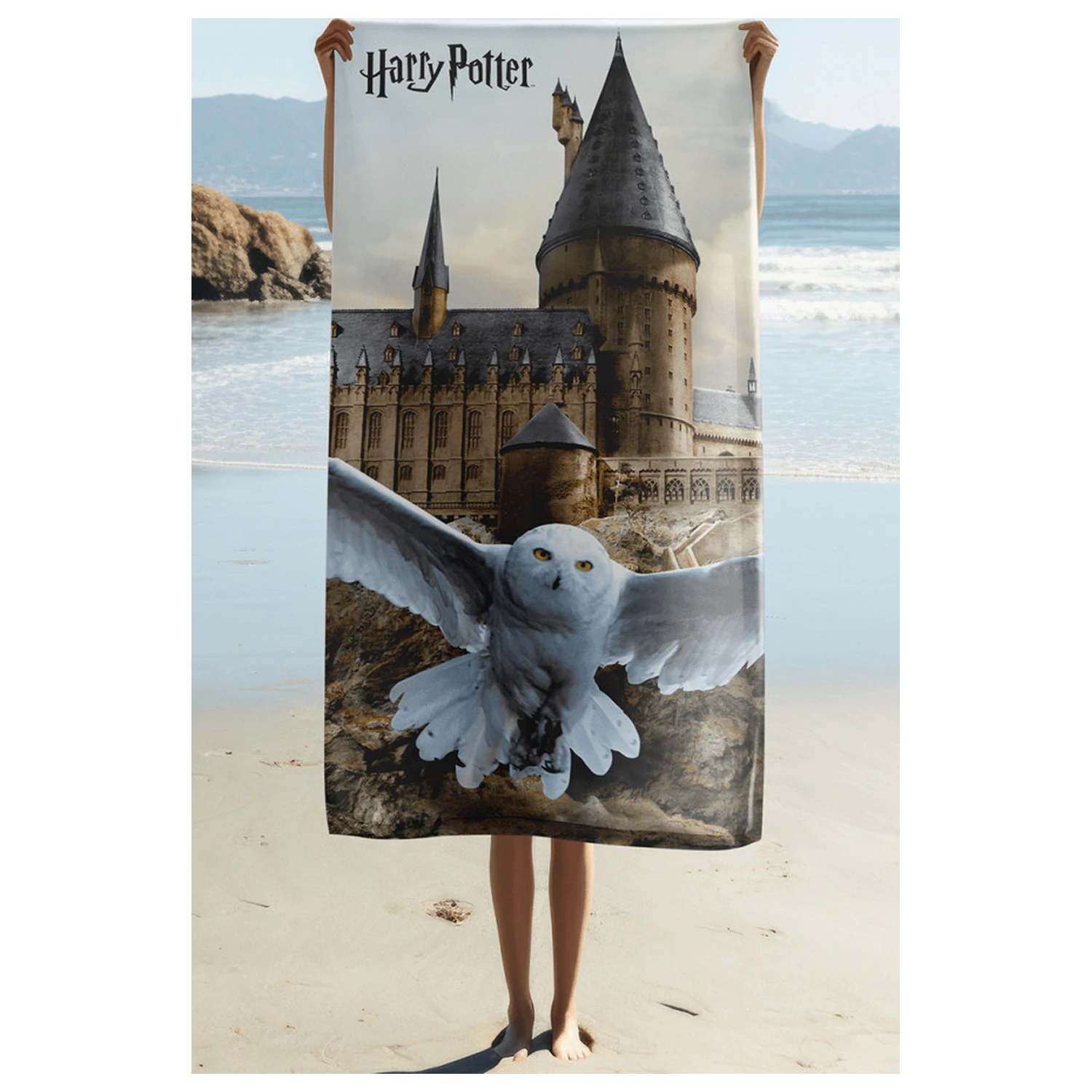 Harry Potter Hedwig Fly Handtuch 70x140cm Produktfoto