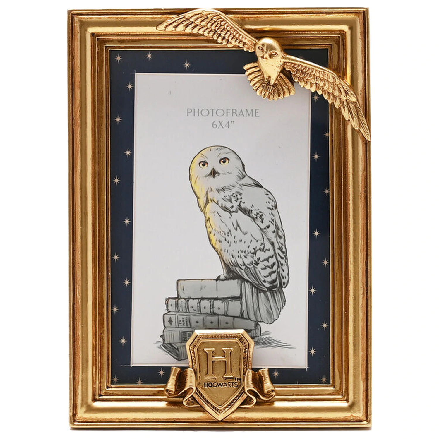 Harry Potter Hedwig gold Fotorahmen Produktfoto