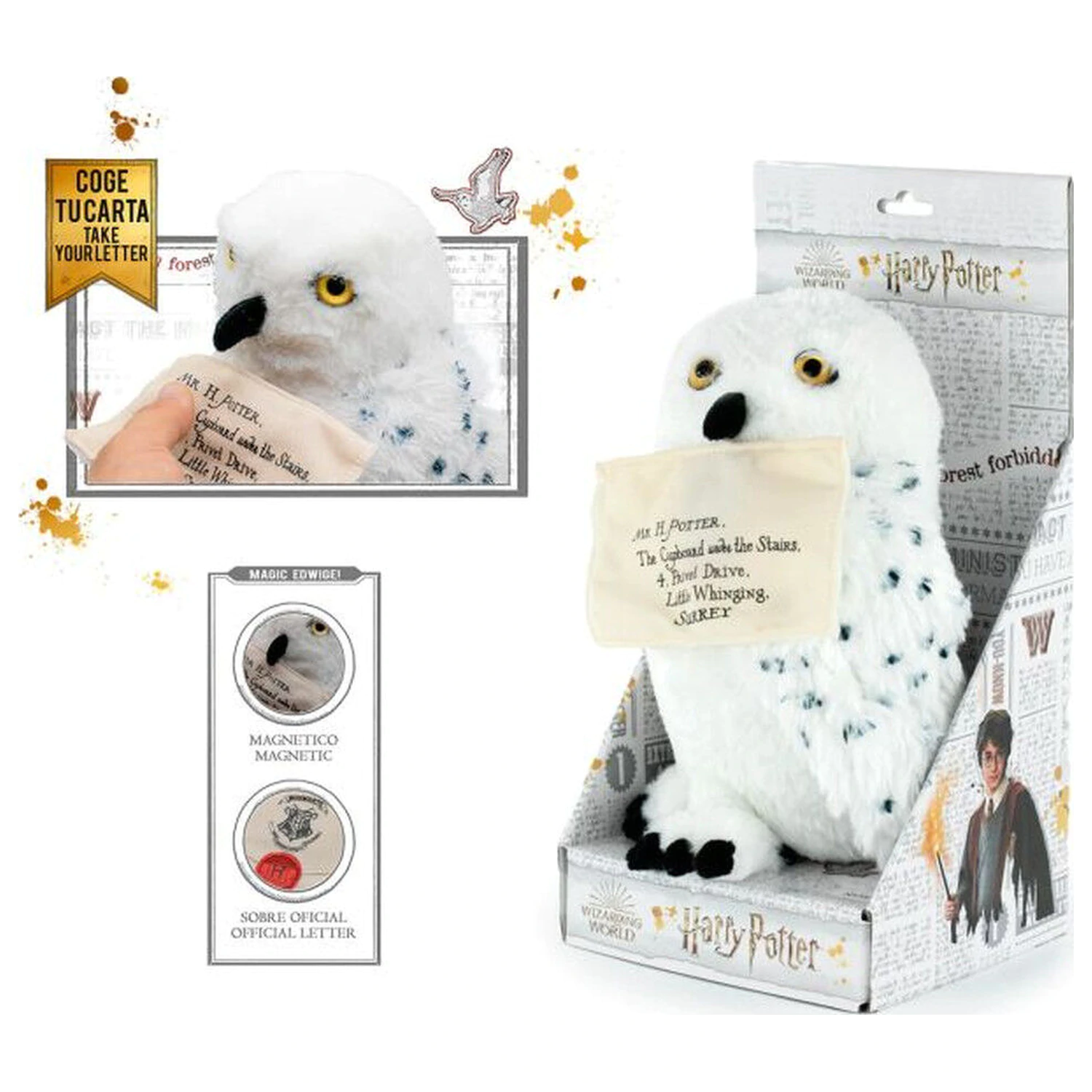 Harry Potter Hedwig Eule Plüschfigur 30 cm Produktfoto