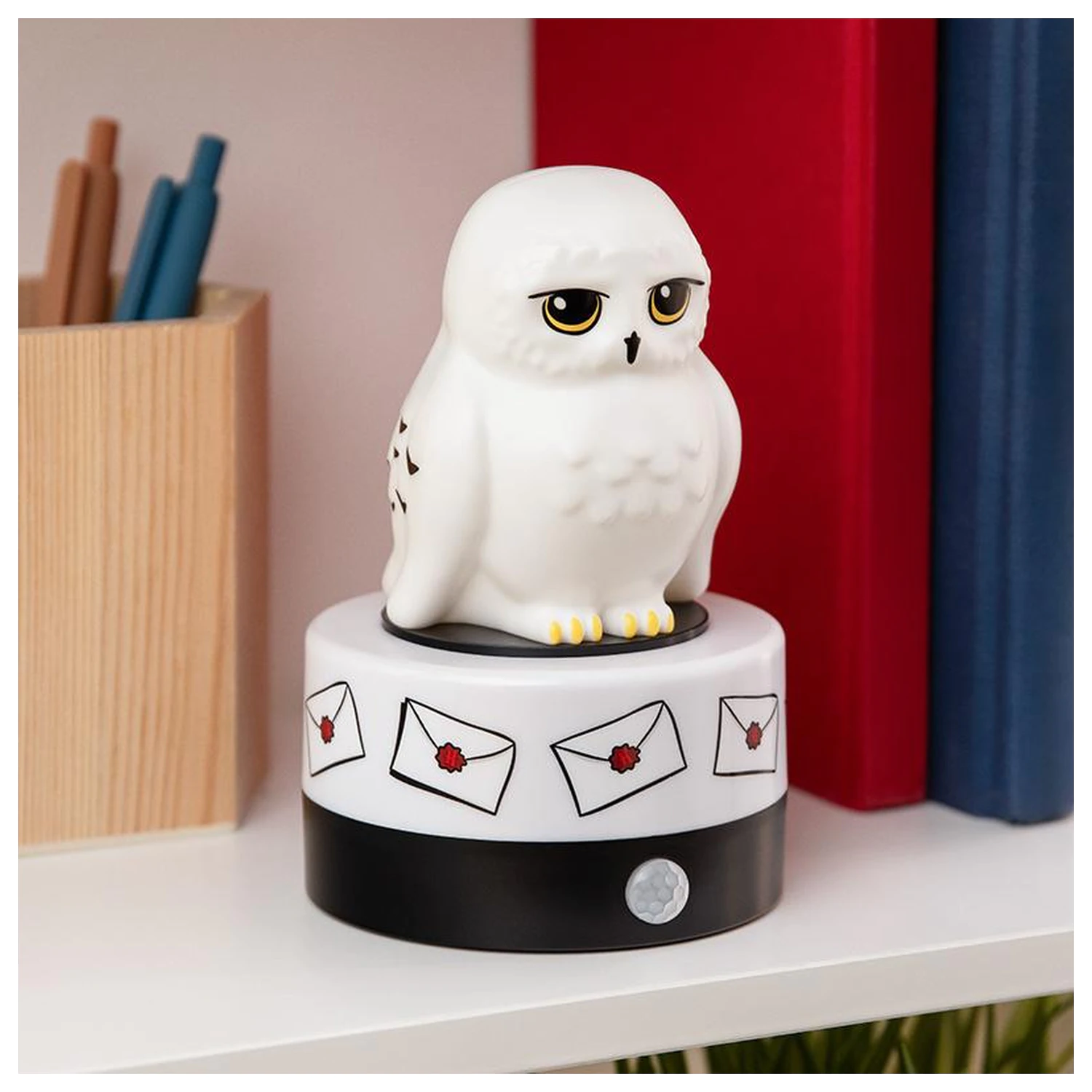 Harry Potter Hedwig Raumwächter Lampe mit Bewegungsmelder Produktfoto