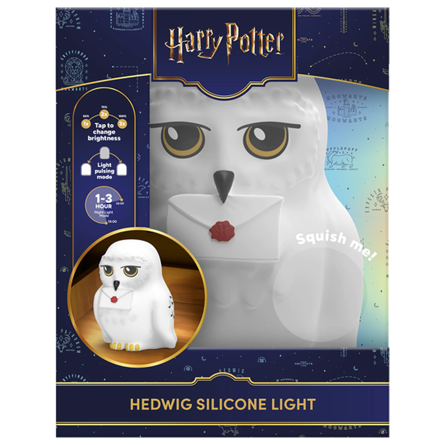 Harry Potter Hedwig 'SquishyGlo' Dekoleuchte Wiederaufladbar Produktfoto