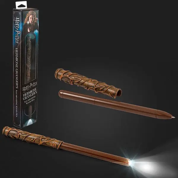 Harry Potter Kugelschreiber mit Leuchtfunktion Hermine's Zauberstab Produktfoto