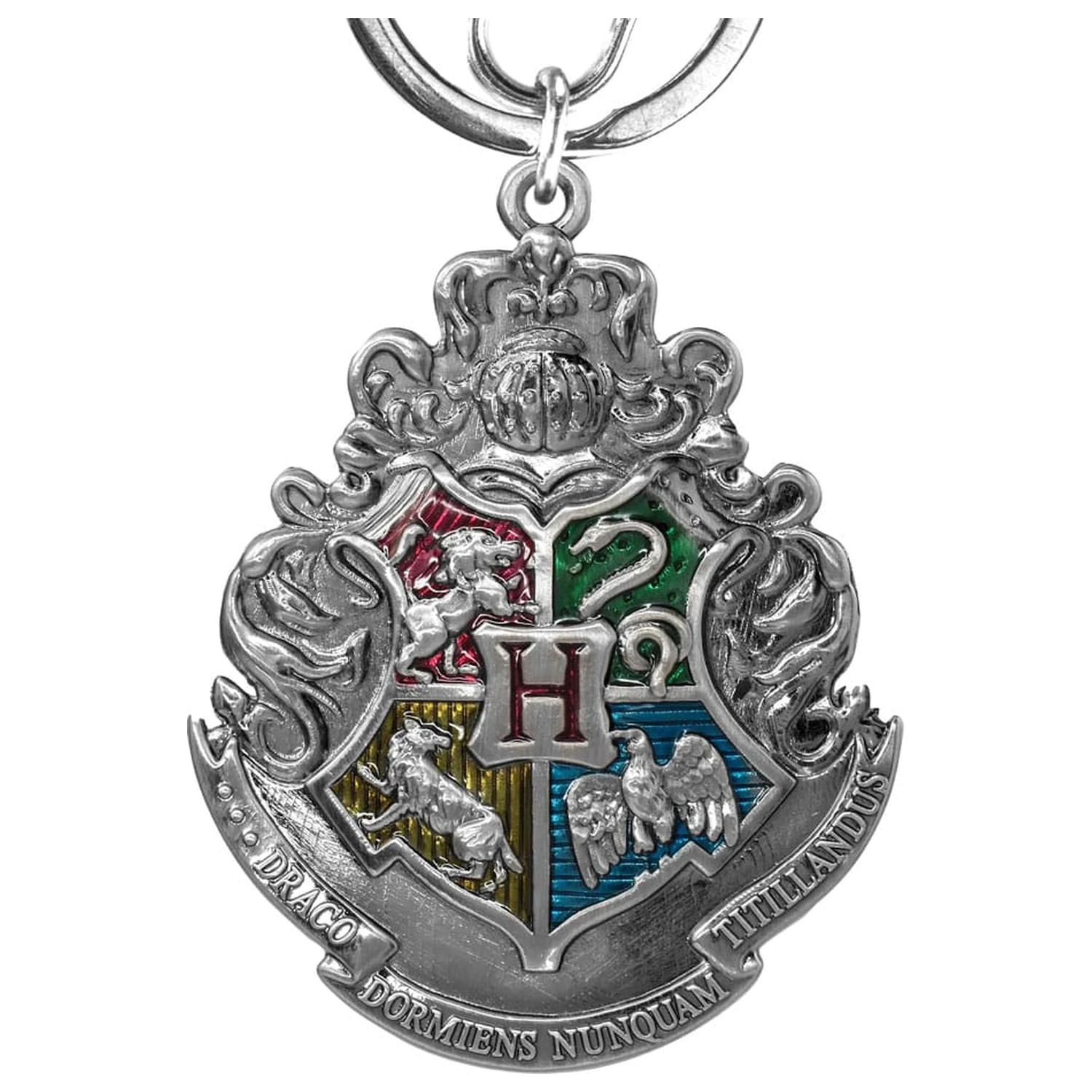 Harry Potter Pewter-Schlüsselanhänger Hogwarts Wappen Produktfoto