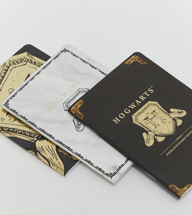 Harry Potter Notizbücher 3er-Pack Hogwarts Produktfoto