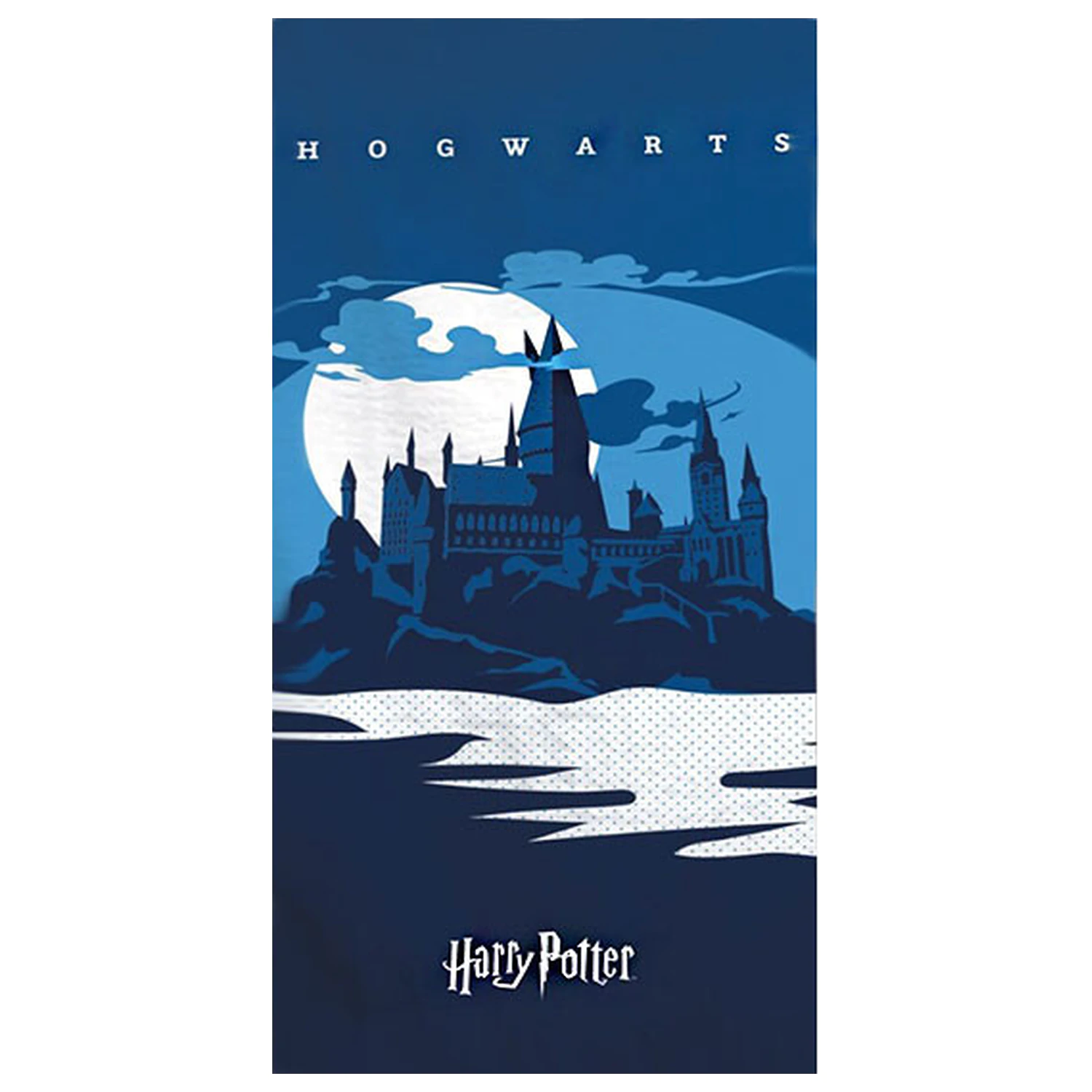 Harry Potter Hogwarts Blaues Handtuch Produktfoto
