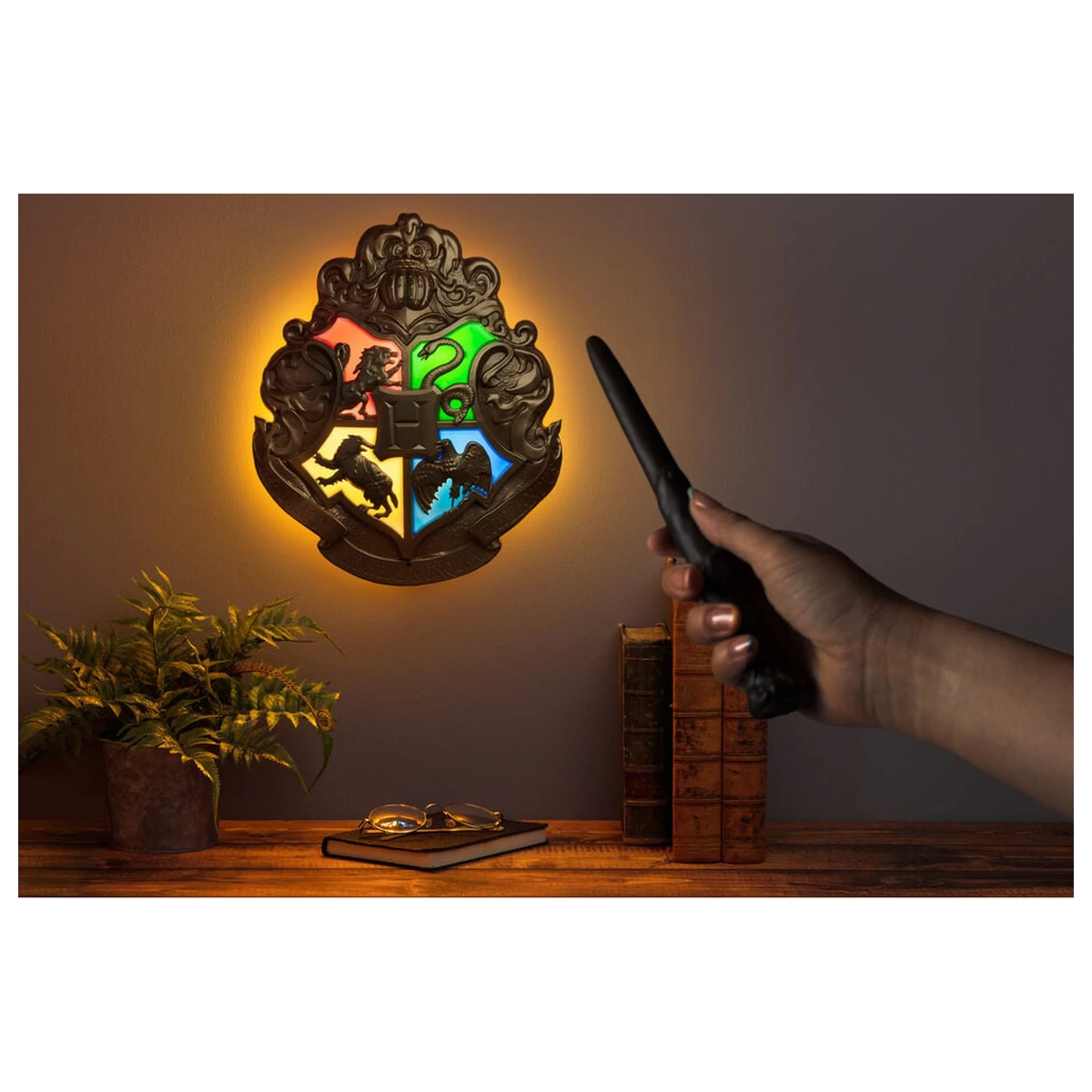 Harry Potter Hogwarts Wappen Licht Produktfoto