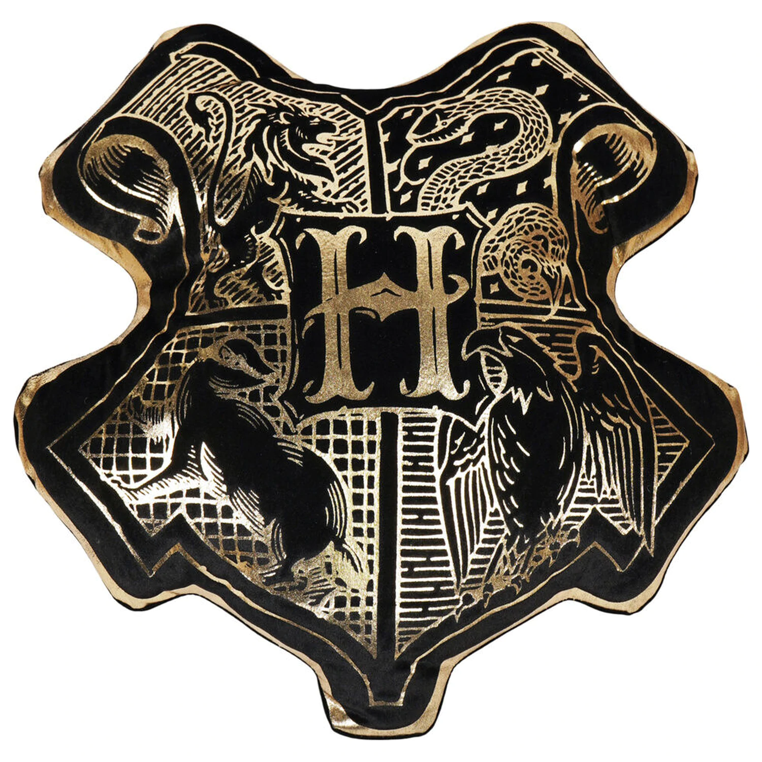 Harry Potter Hogwarts Wappen Samt Kissen Produktfoto