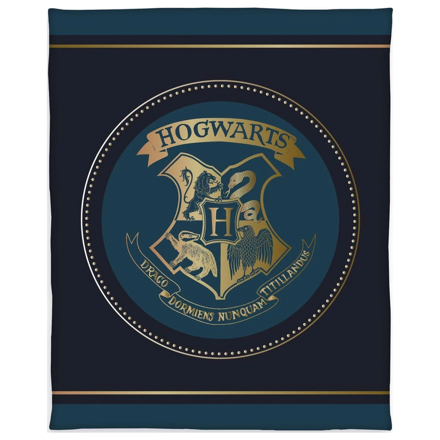 Harry Potter Fleecedecke Hogwarts Wappen 130 x 160 cm Produktfoto