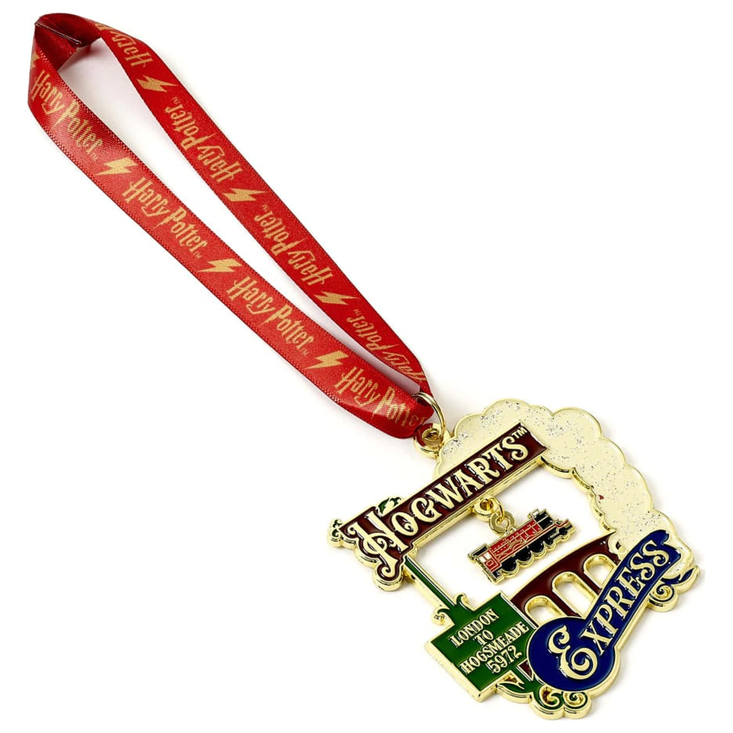 Harry Potter Baumschmuck Hogwarts Express (Goldener Ton) Produktfoto