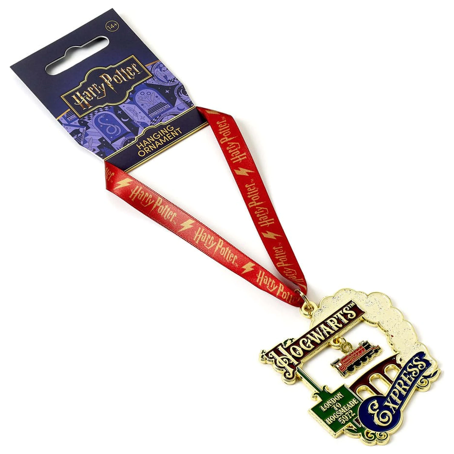 Harry Potter Baumschmuck Hogwarts Express (Goldener Ton) Produktfoto