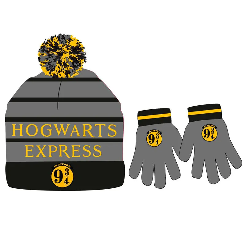 Harry Potter Hogwarts Express Mütze und Handschuh set Produktfoto