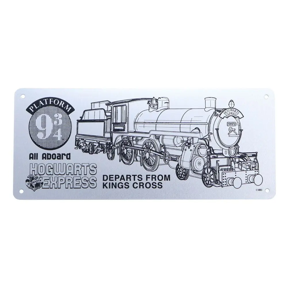Harry Potter Blechschild Hogwarts Express Schematic Produktfoto