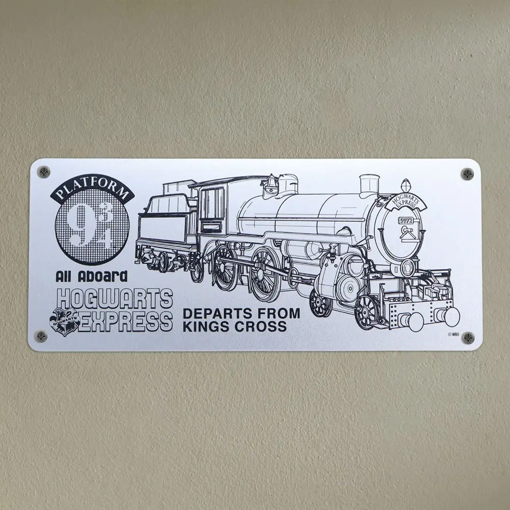 Harry Potter Blechschild Hogwarts Express Schematic Produktfoto