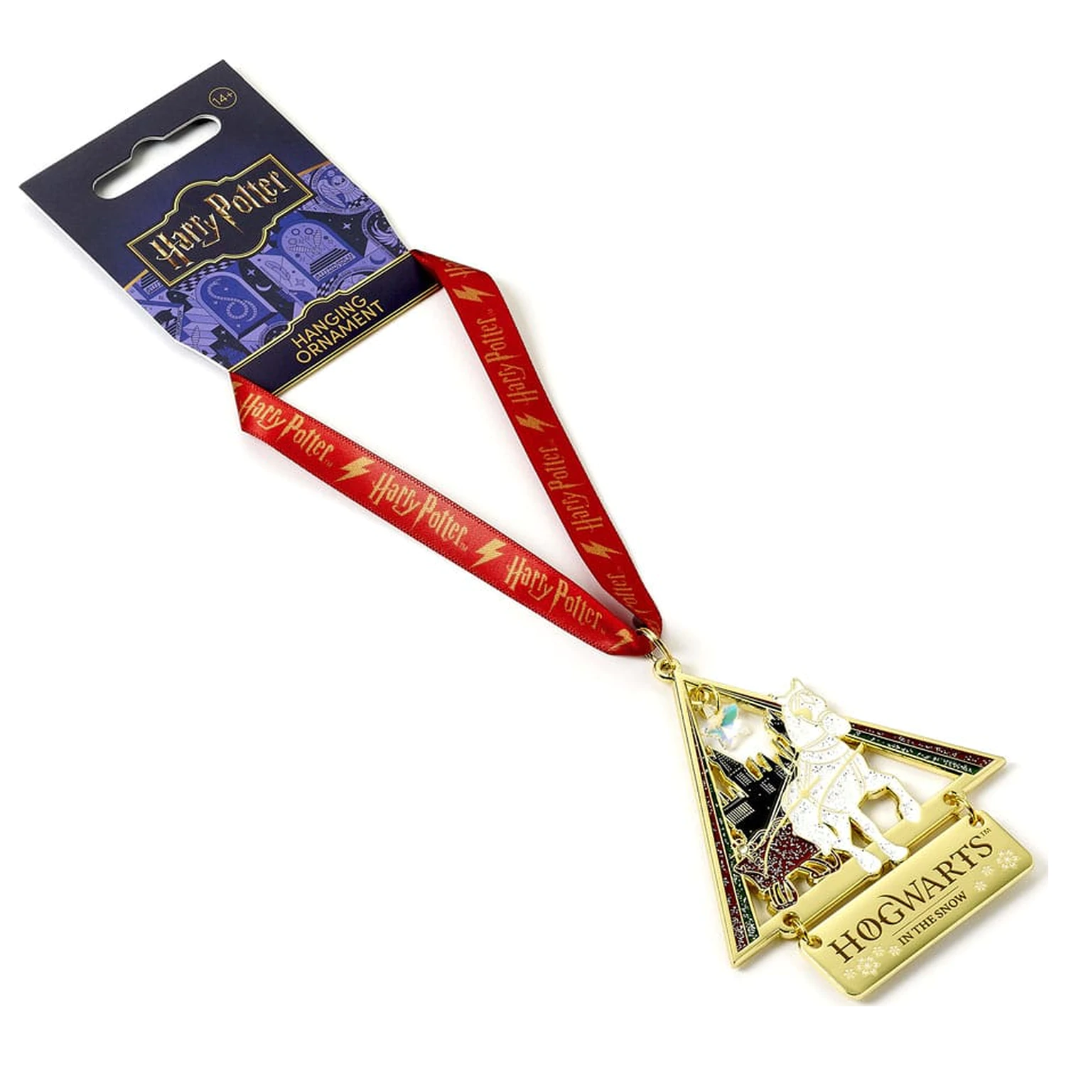 Harry Potter Baumschmuck Hogwarts in the Snow (Golden Tone) Produktfoto