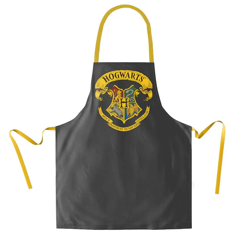 Harry Potter Kochschürze Hogwarts Logo Black Produktfoto