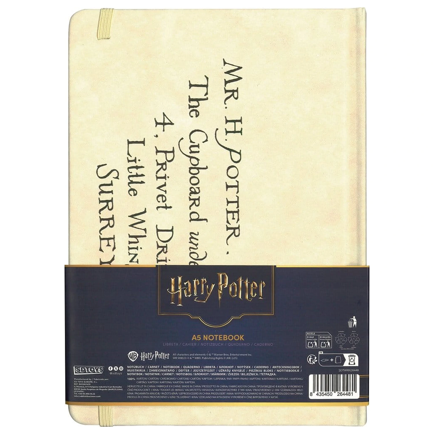 Harry Potter Hardcover Notizbuch Hogwarts Letter 21 cm Produktfoto