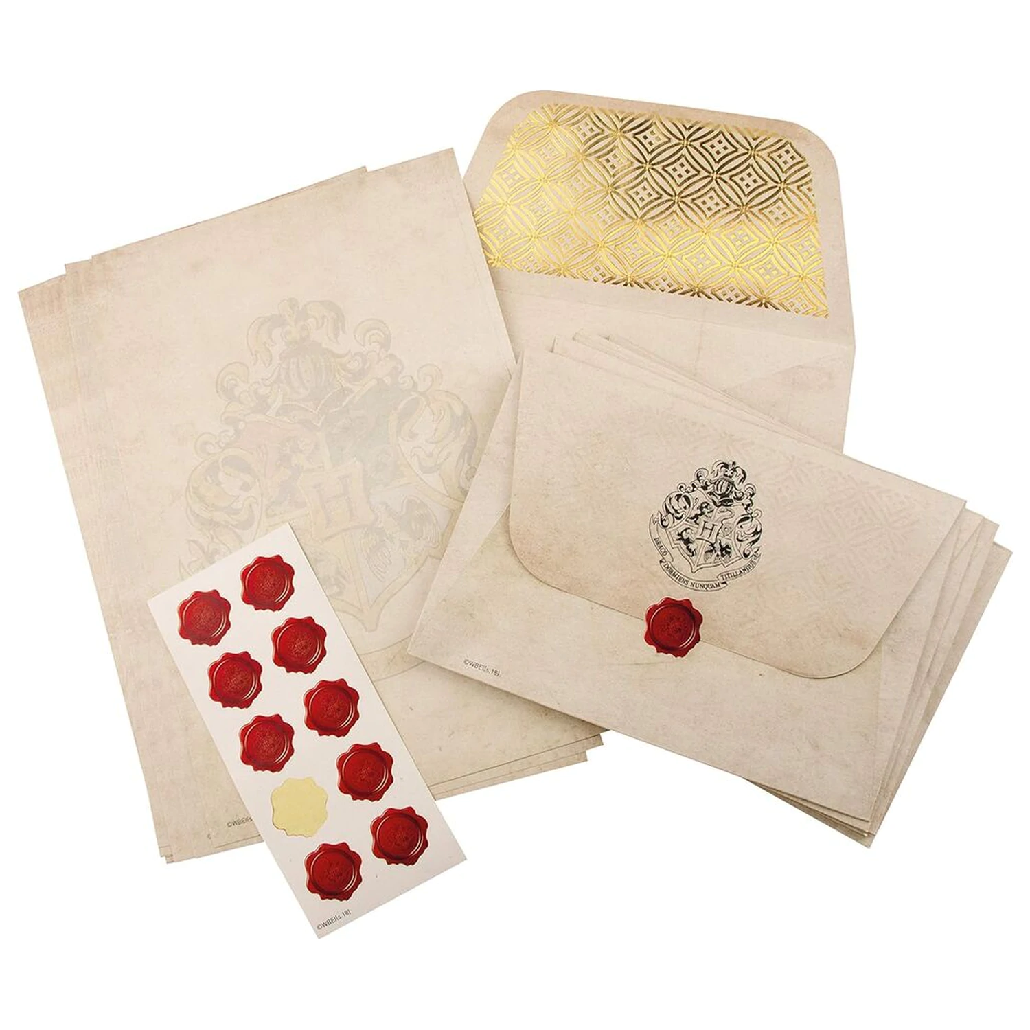 Harry Potter Briefpapier Set Hogwarts Produktfoto