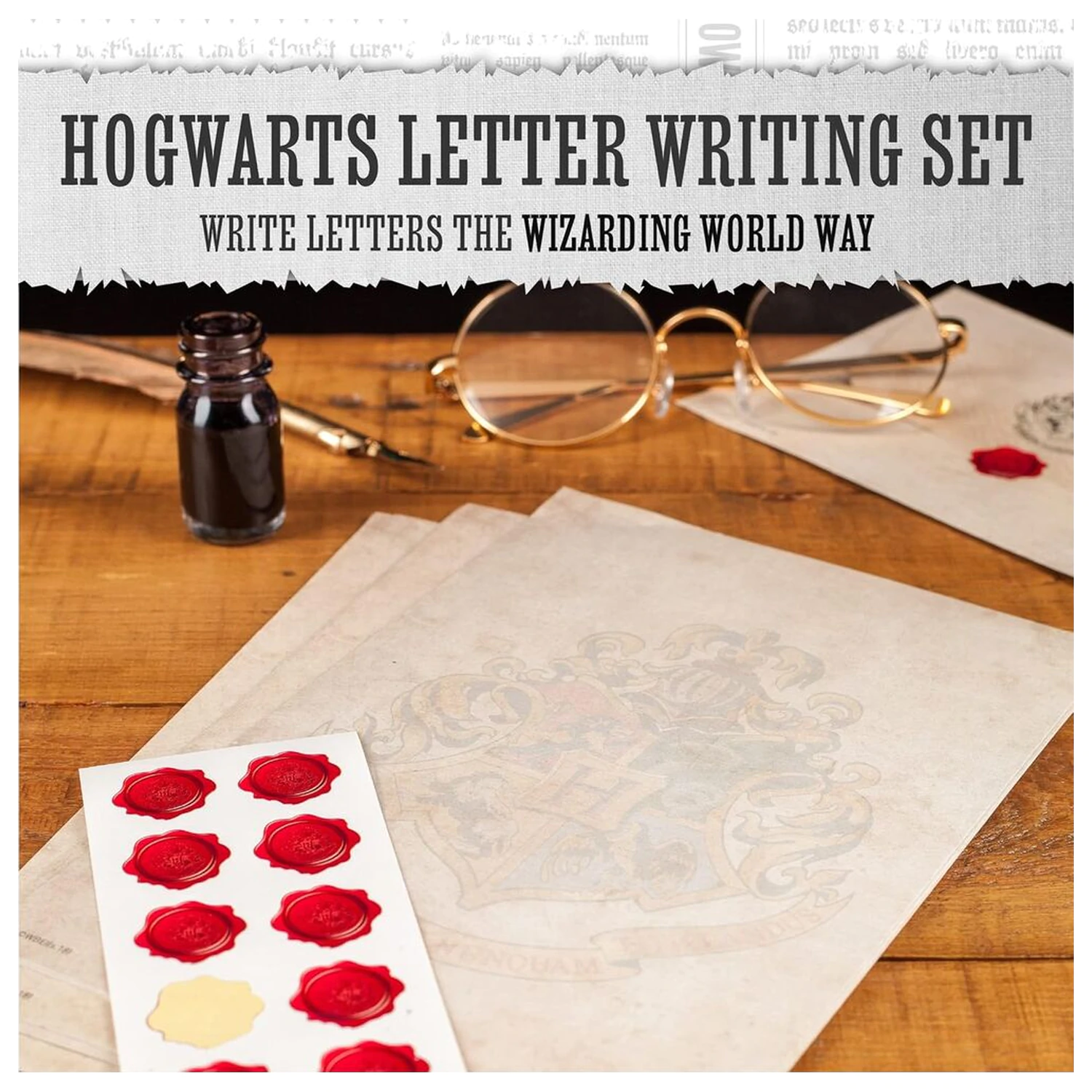 Harry Potter Briefpapier Set Hogwarts Produktfoto