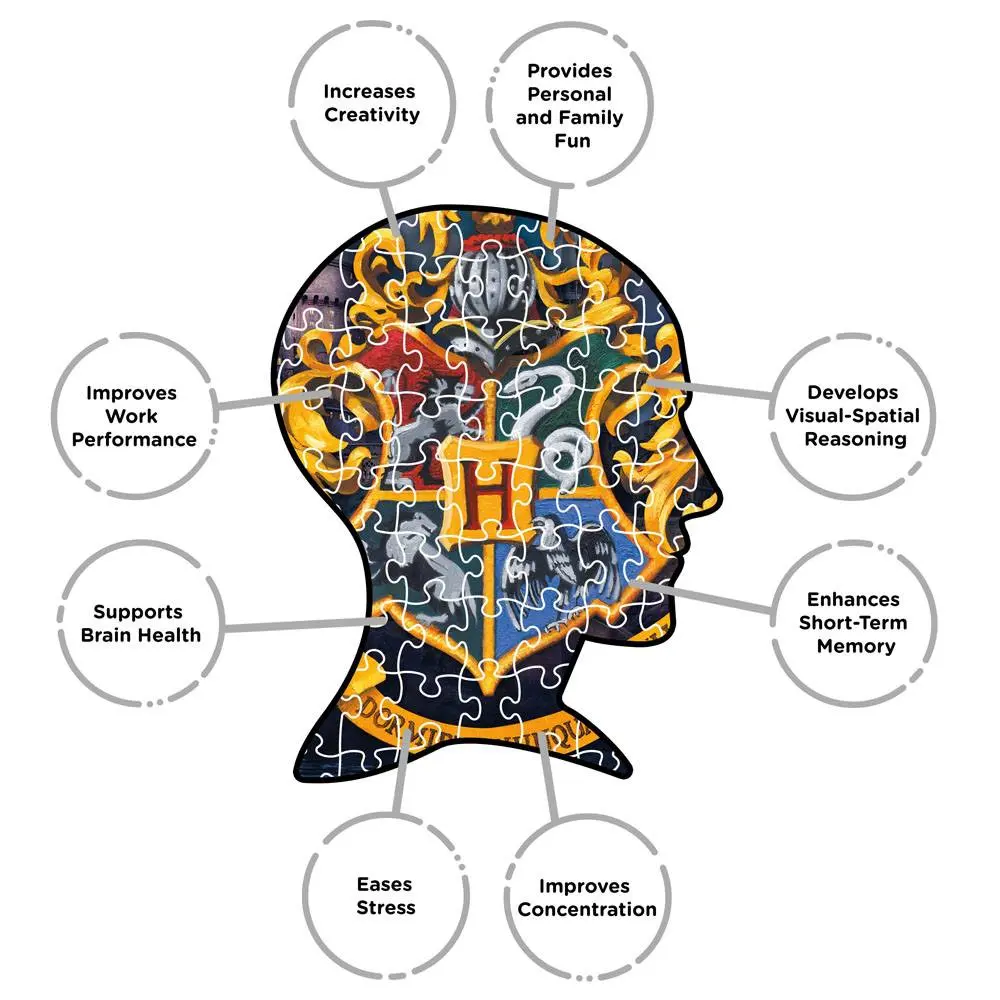 Harry Potter Puzzle Hogwarts Logo (1000 Teile) Produktfoto