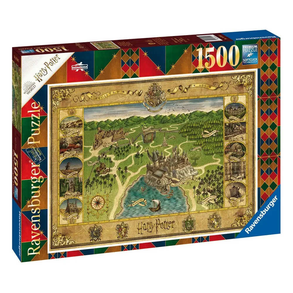 Harry Potter Puzzle Hogwarts Karte (1500 Teile) Produktfoto