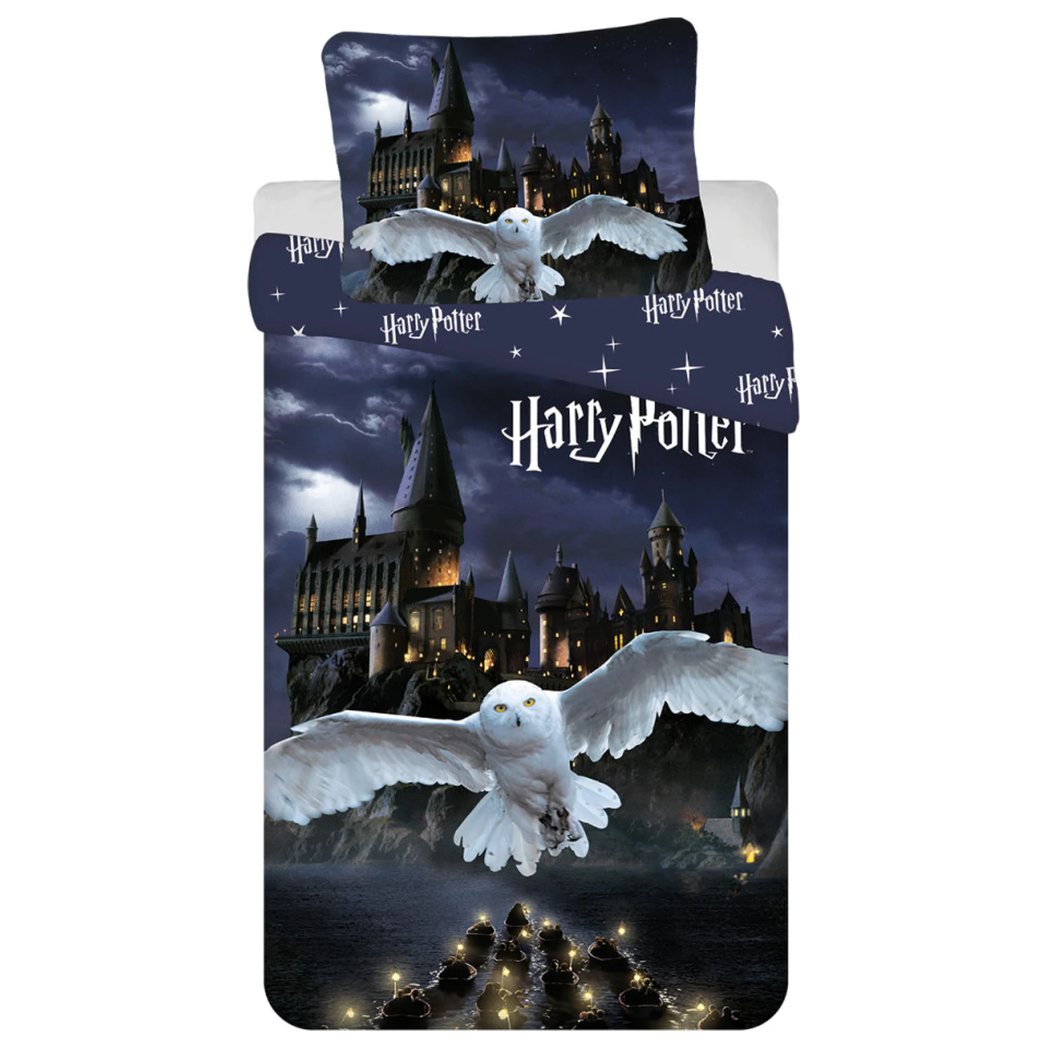 Harry Potter Hogwarts Night Mikrofaser Bettbezug Produktfoto