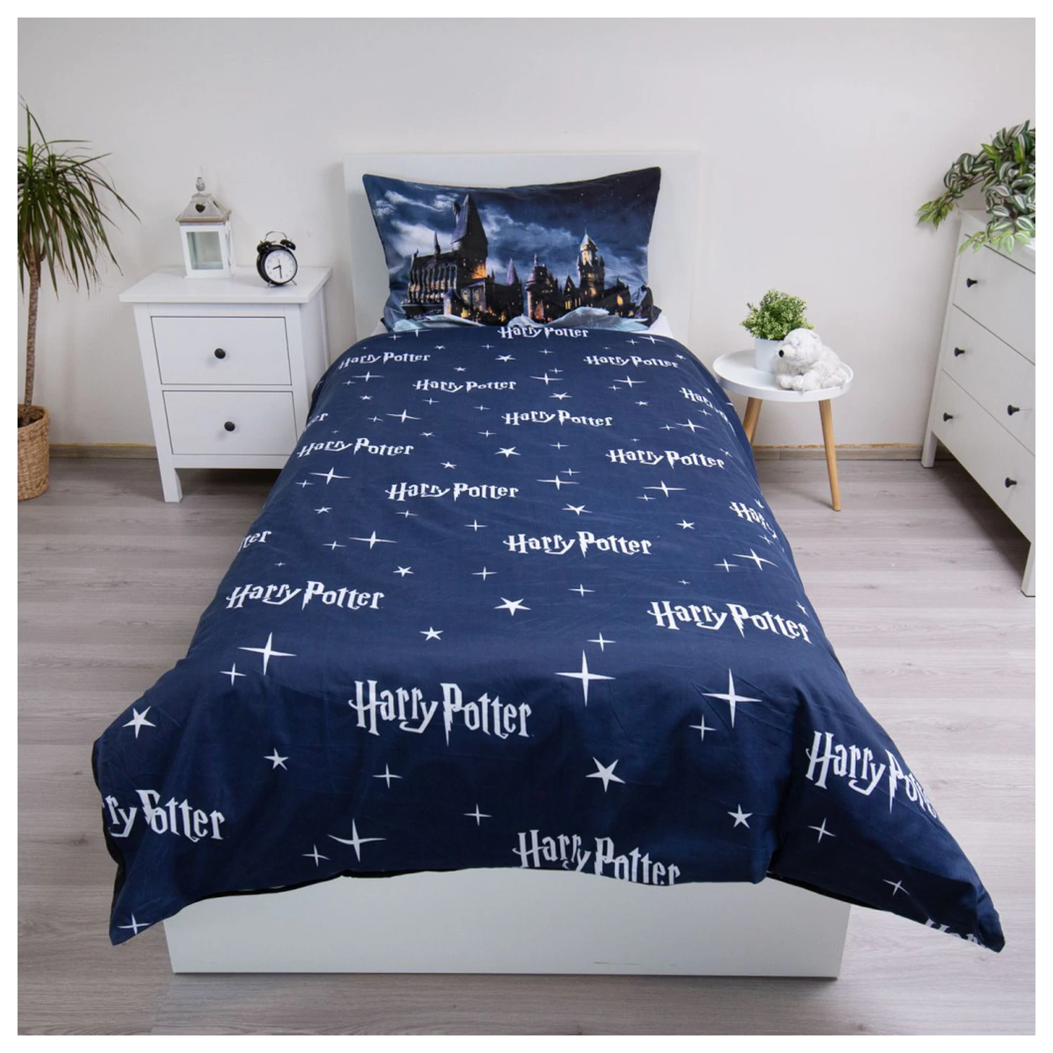 Harry Potter Hogwarts Night Mikrofaser Bettbezug Produktfoto