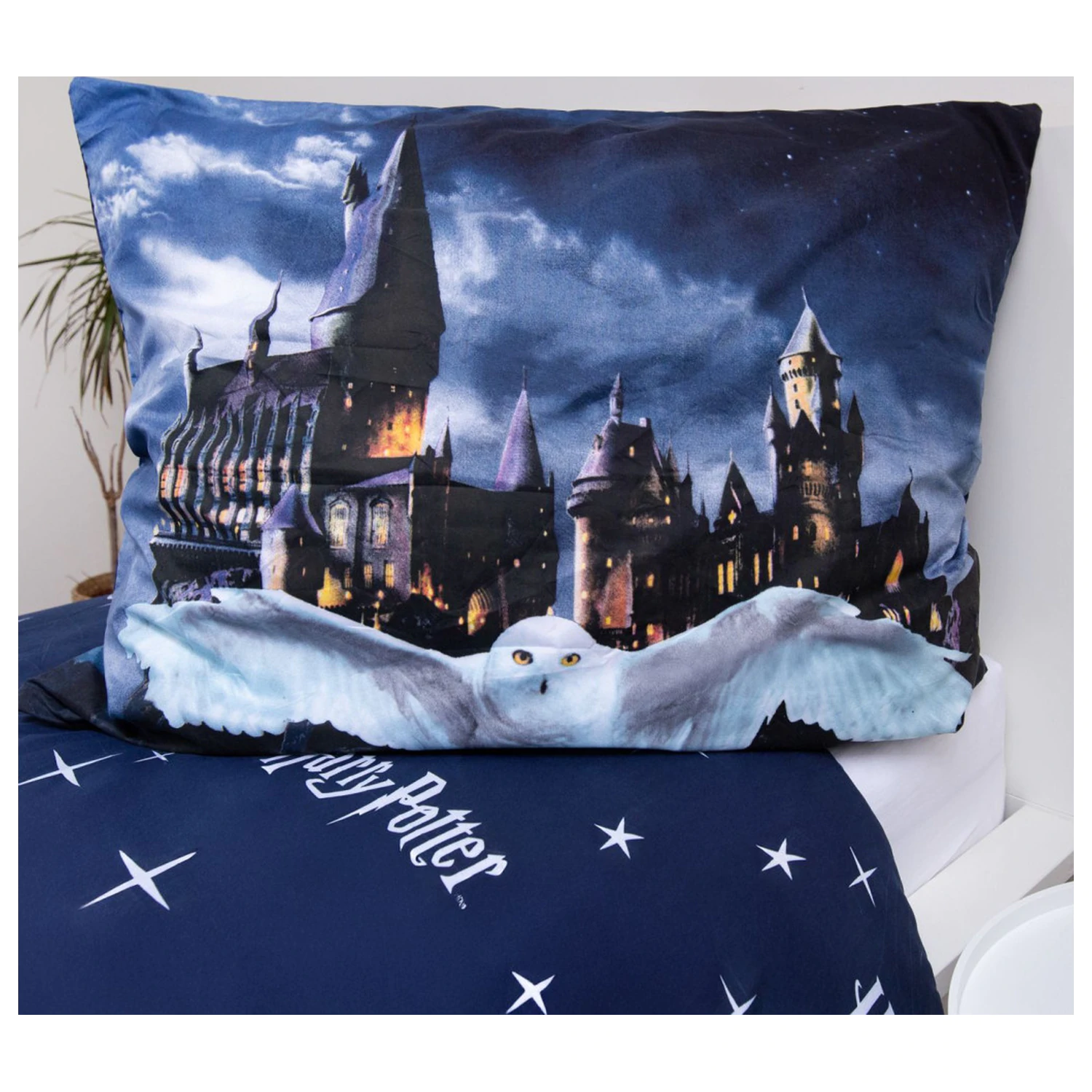 Harry Potter Hogwarts Night Mikrofaser Bettbezug Produktfoto