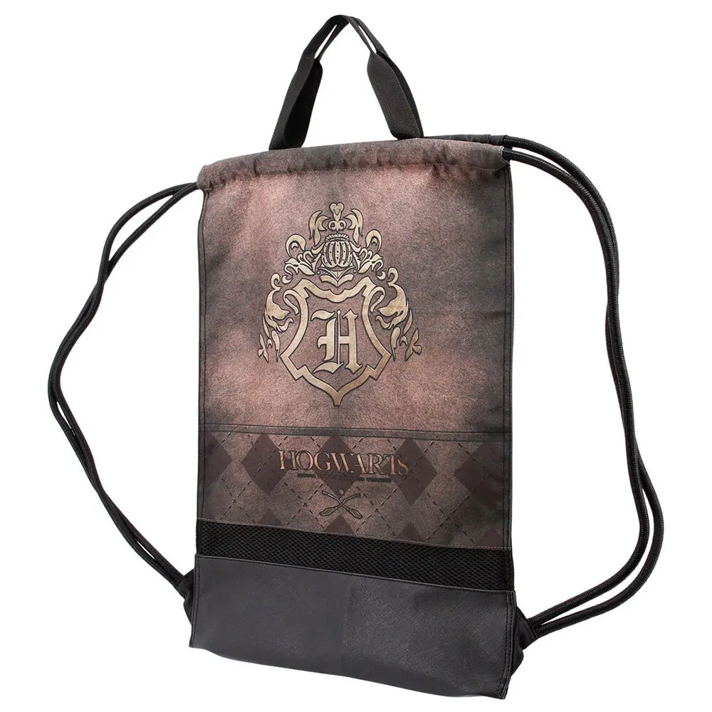 Harry Potter Kordelzugtasche Hogwarts Logo Produktfoto