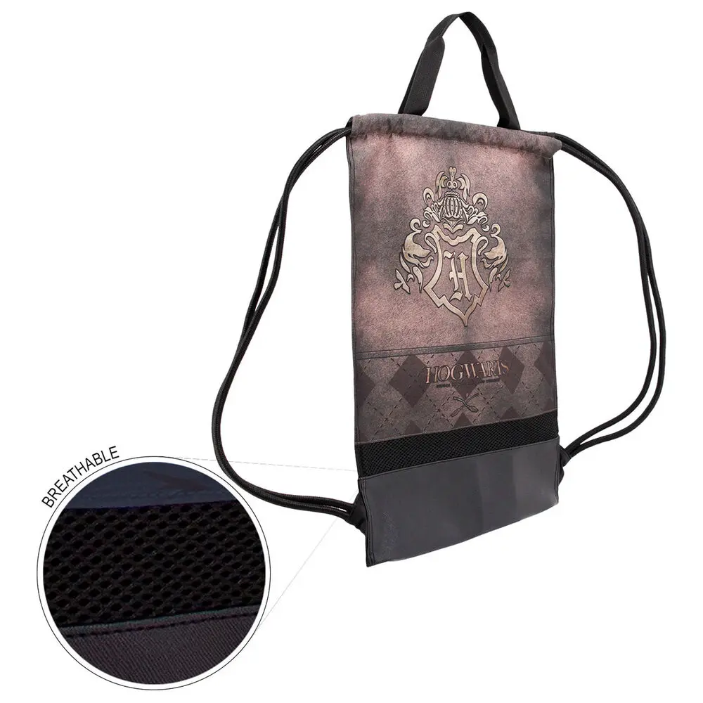 Harry Potter Kordelzugtasche Hogwarts Logo Produktfoto