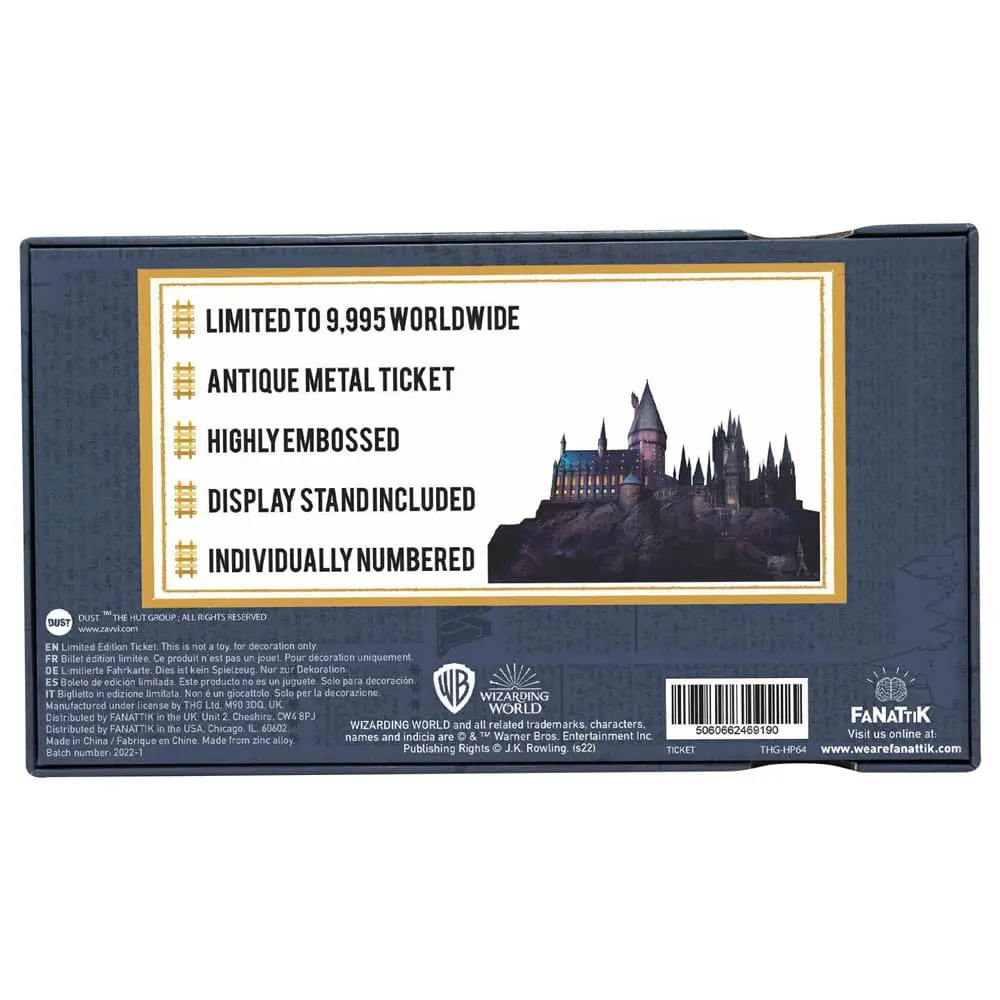 Harry Potter Replik Hogwarts Train Ticket Limited Edition termékfotó