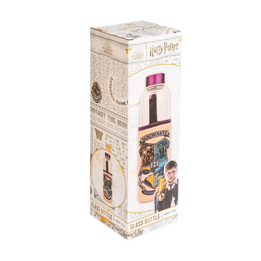 Harry Potter Hogwarts Glasflasche 500ml Produktfoto