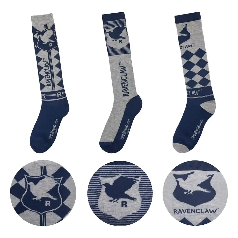 Harry Potter Kniestrümpfe 3er-Pack Ravenclaw termékfotó