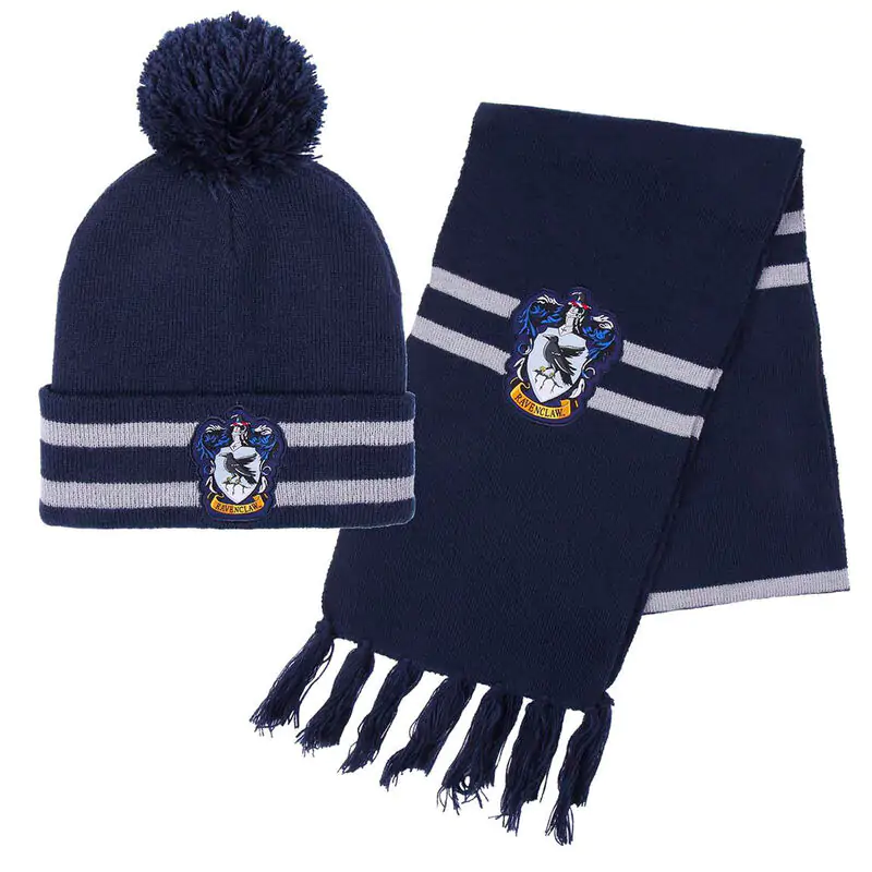 Harry Potter Ravenclaw Set aus Mütze und Schal Produktfoto