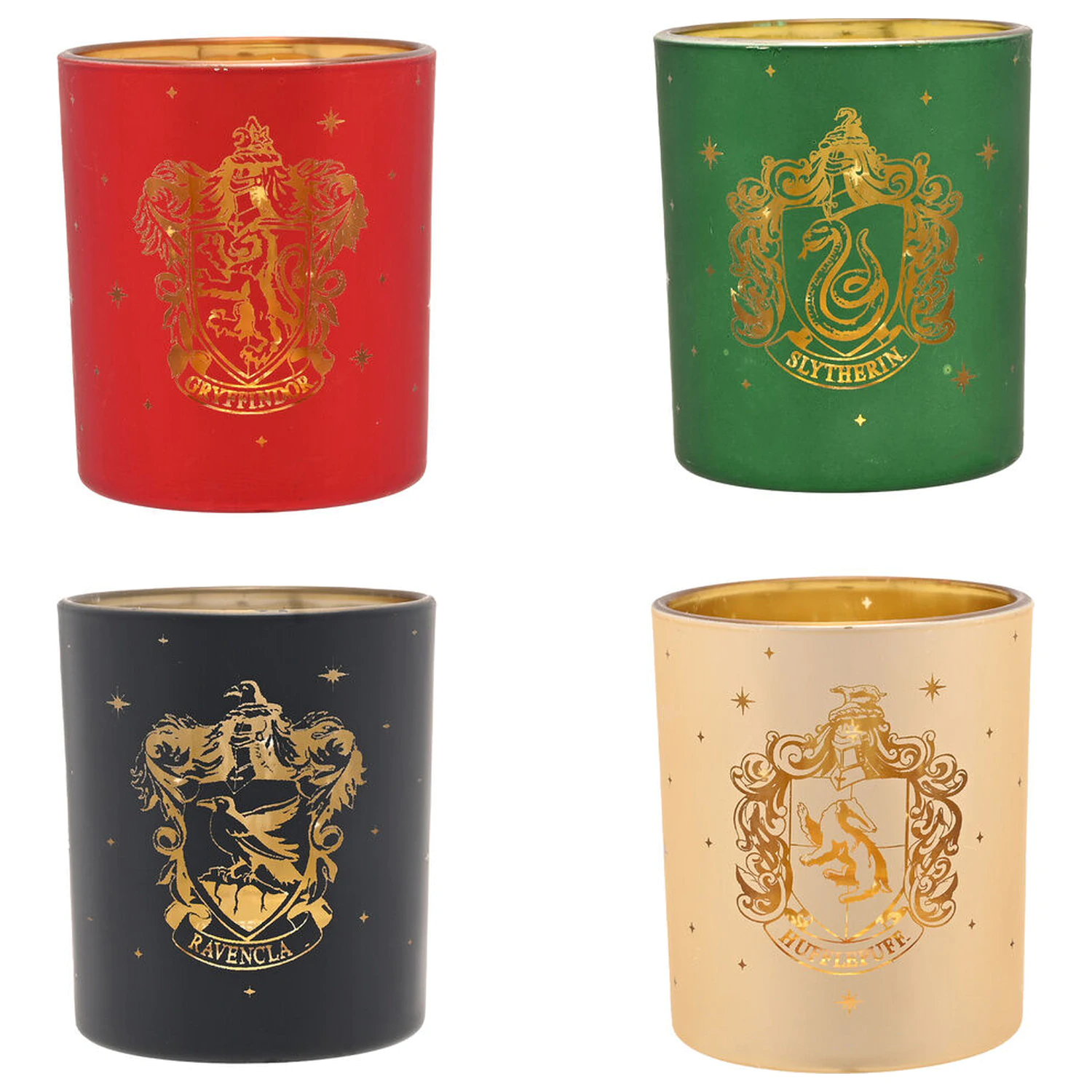Harry Potter Houses 4-teiliges Teelichthalter Set Produktfoto