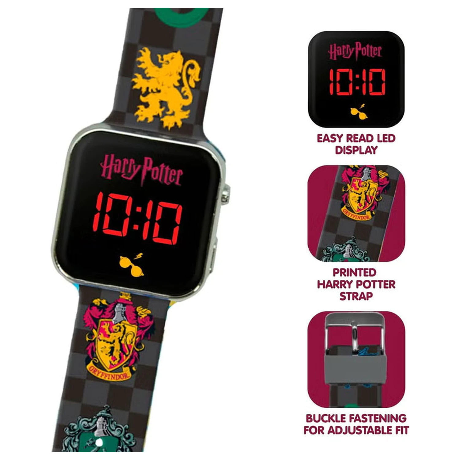 Harry Potter Houses digitale LED-Armbanduhr Produktfoto