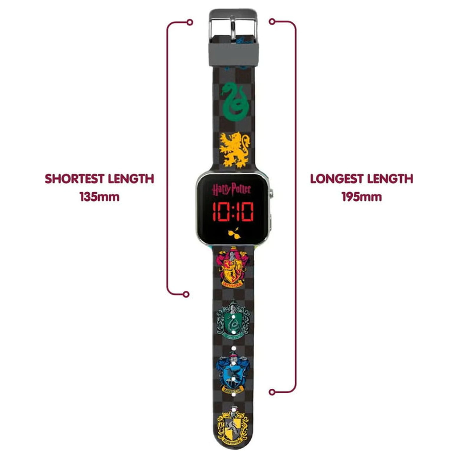 Harry Potter Houses digitale LED-Armbanduhr Produktfoto