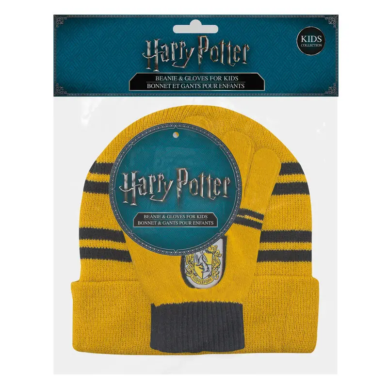Harry Potter Kids Beanie & Handschuhe Set Hufflepuff termékfotó