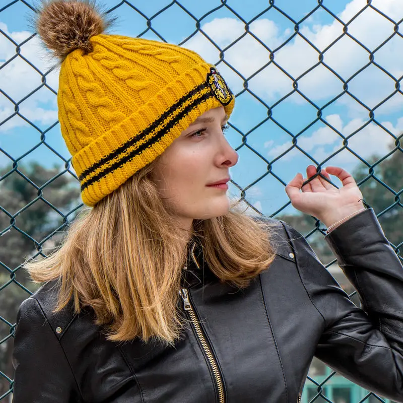 Harry Potter Pom-Pom Beanie Hufflepuff Produktfoto