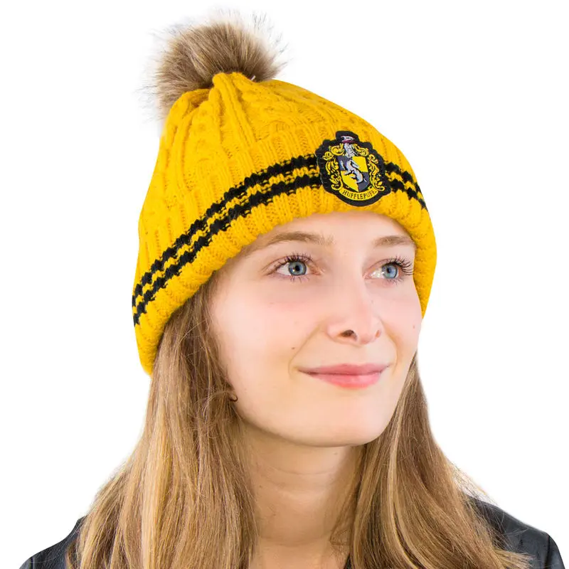 Harry Potter Pom-Pom Beanie Hufflepuff Produktfoto