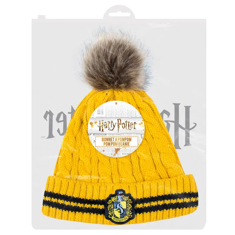 Harry Potter Pom-Pom Beanie Hufflepuff Produktfoto