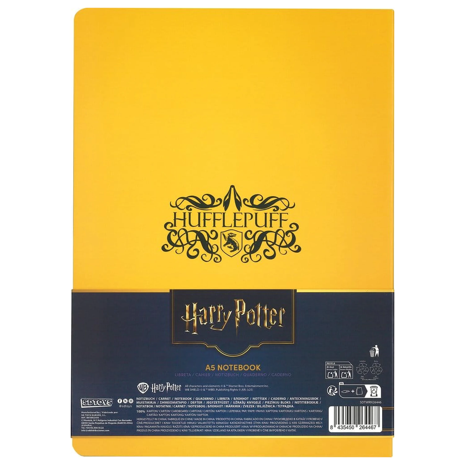 Harry Potter Softcover Notizbuch Hufflepuff 21 cm Produktfoto
